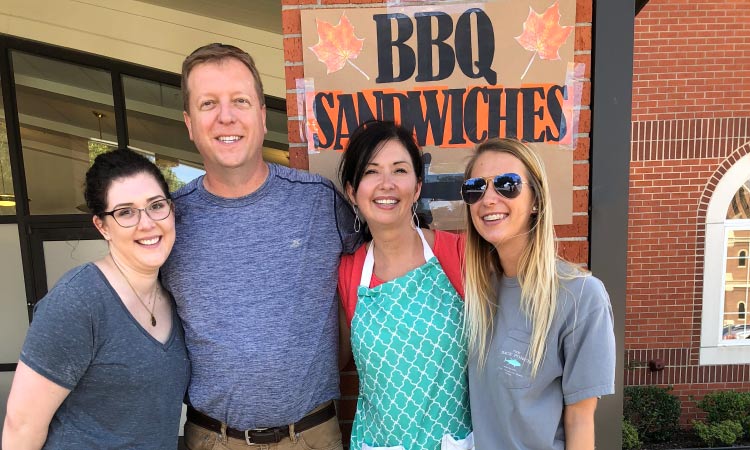 Dr. Bartels and his dental team volunteer at the Fall Festival at the Blessed Sacrament Catholic School