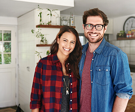 couple smiling together